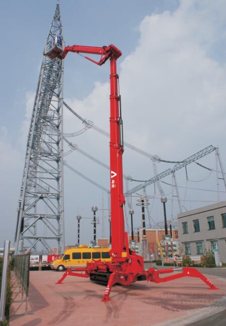 國(guó)產(chǎn)51米曲臂式履帶蜘蛛車